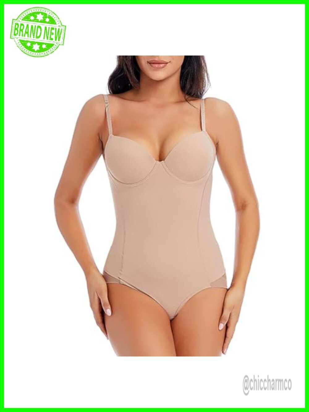 Full Body Shaper Tummy Control Seamless Camisole Bodysuit Shapewear